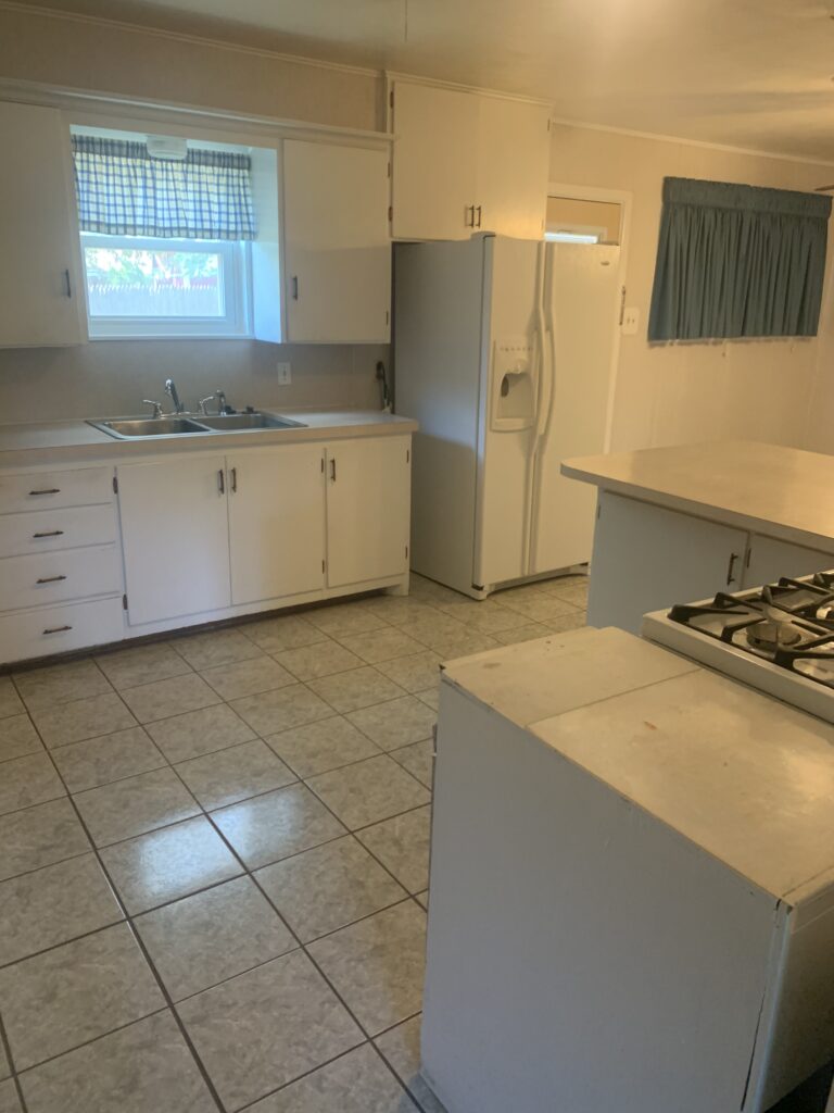 Kitchen view from hallway