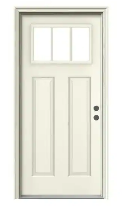 JELD-WEN 3 lite craftsmen front door