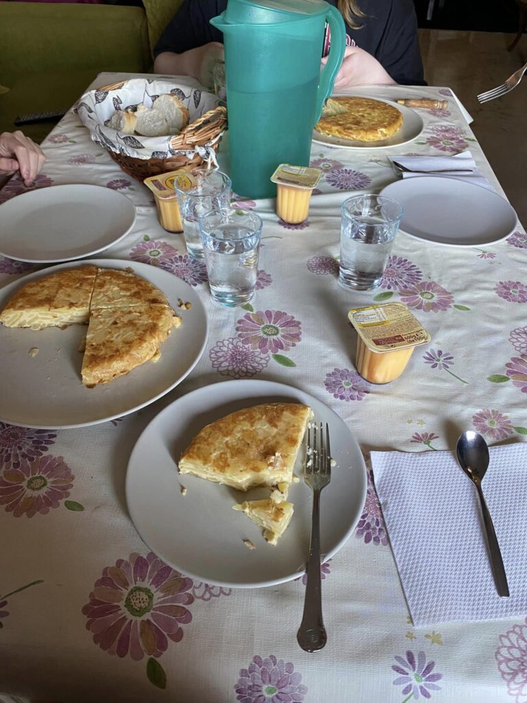 Tortilla de patatas for dinner