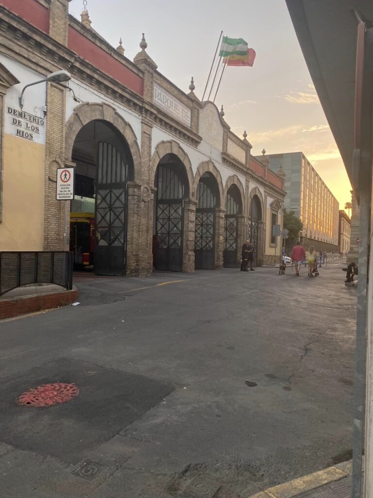 A fire station in Sevilla